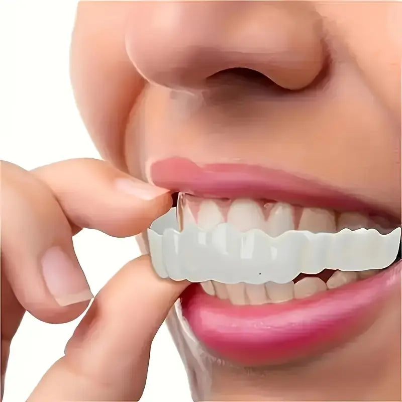 رياليستك عدسات الأسنان – طقم كامل (فك علوي وسفلي)، مظهر طبيعي وتبييض فوري