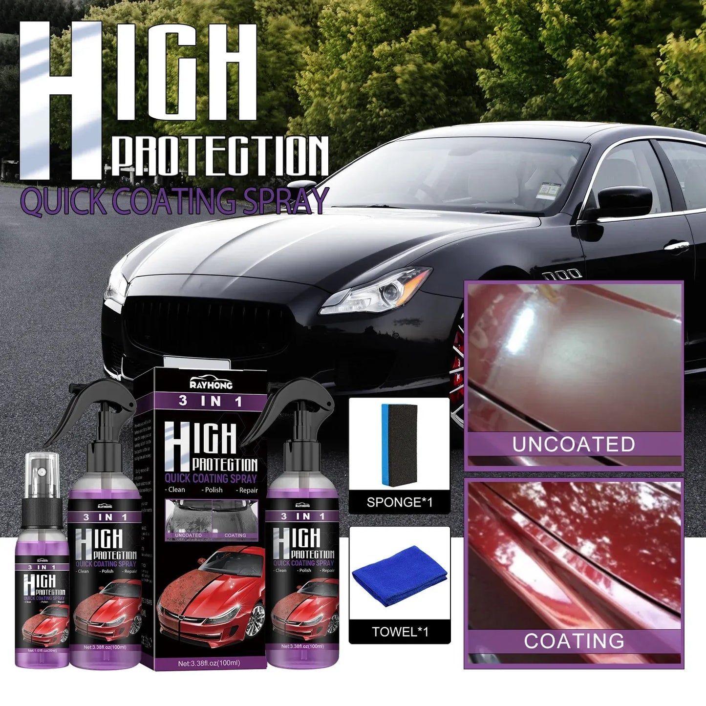 3 In 1 Rapid Ceramic Coating